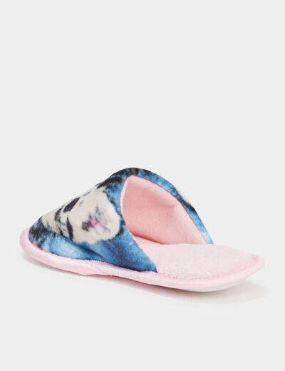 Chaussons mules rose fille