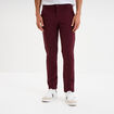 Pantalon chino droit stretch violet foncé homme