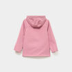 Blouson fourr&eacute; d&eacute;perlant &agrave; capuche vieux rose fille