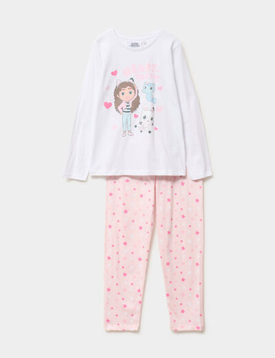 Ensemble pyjama Gabby la maison magique ivoire fille