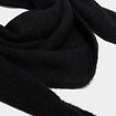 &Eacute;charpe triangulaire en maille douce noir femme
