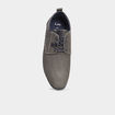 Derbies texturées à lacets gris homme