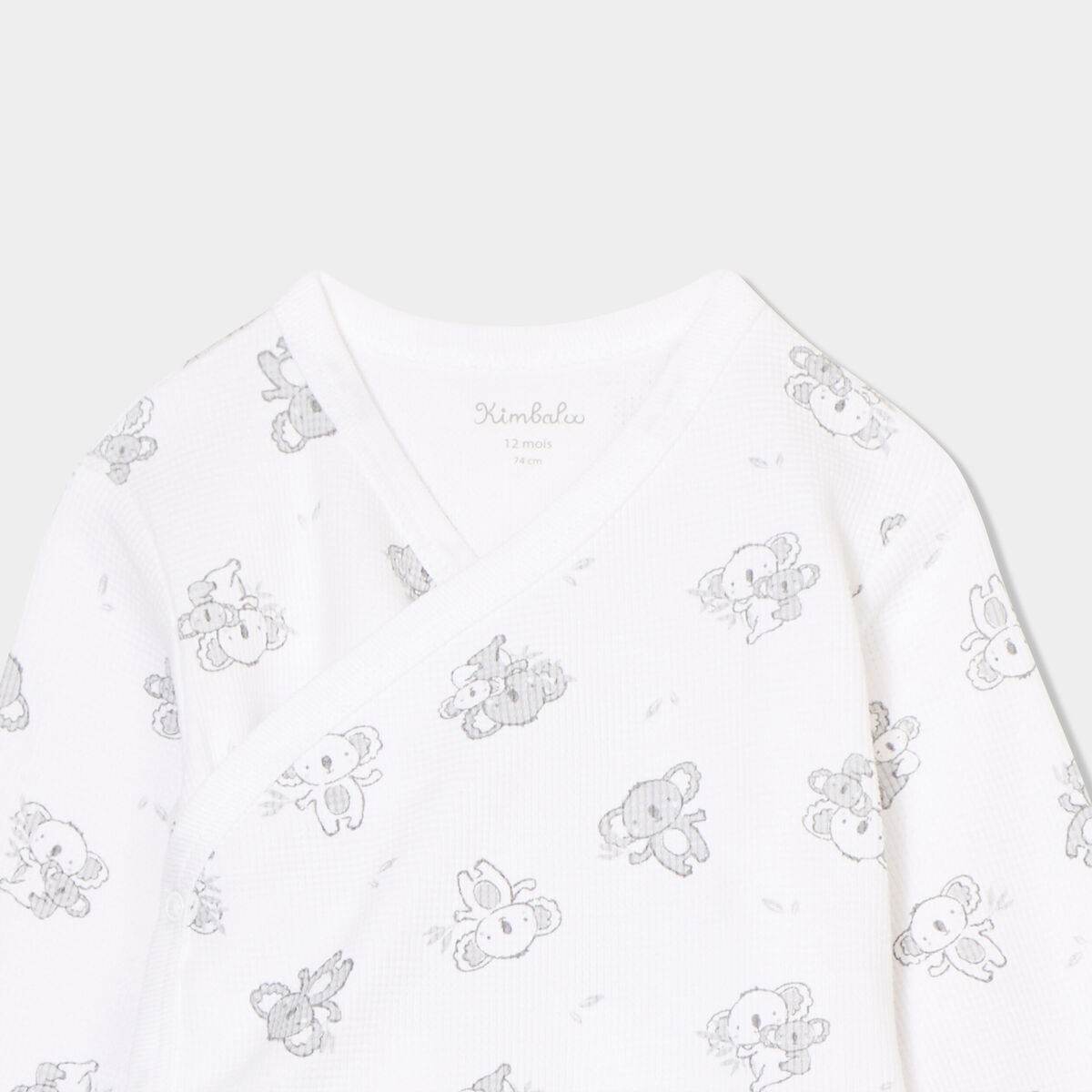 Ensemble naissance 2 pi&egrave;ces coton blanc b&eacute;b&eacute;