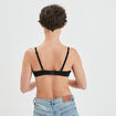 Soutien-gorge corbeille emboitant coton noir femme