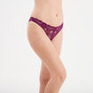 Culotte en dentelle rouge femme