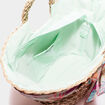 Sac panier tressé vert clair femme