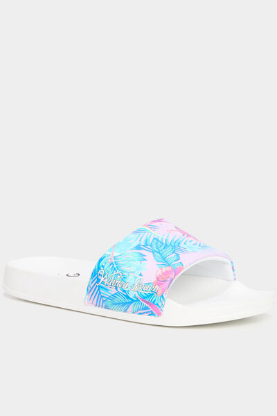 Mules de plage multicolore femme