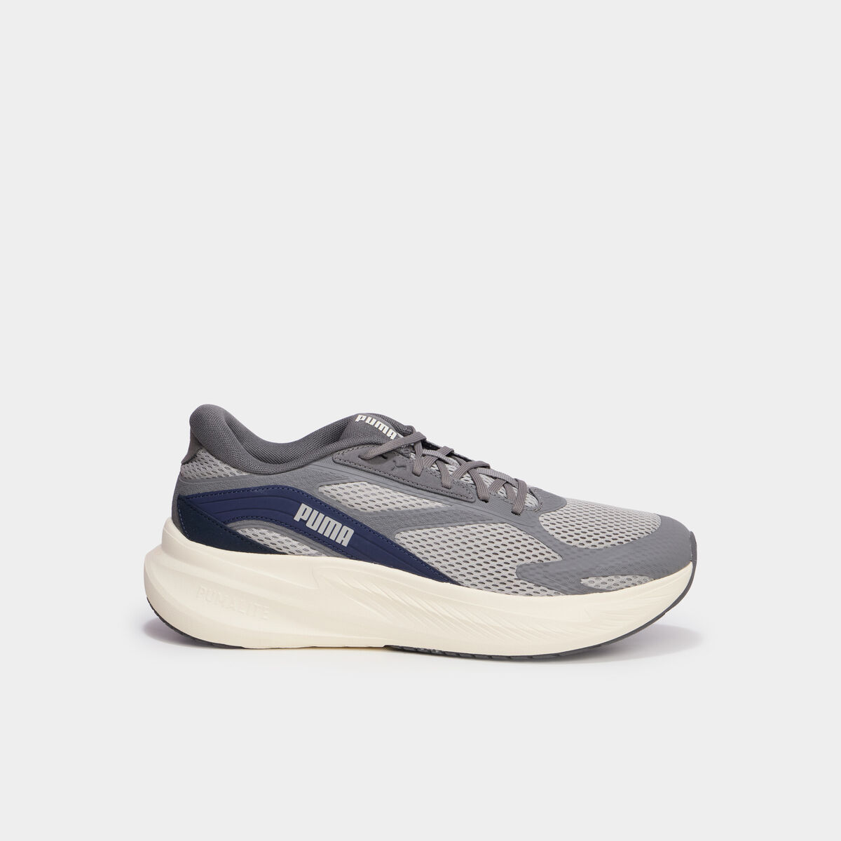 Baskets running &agrave; lacets Puma Maxstride gris homme