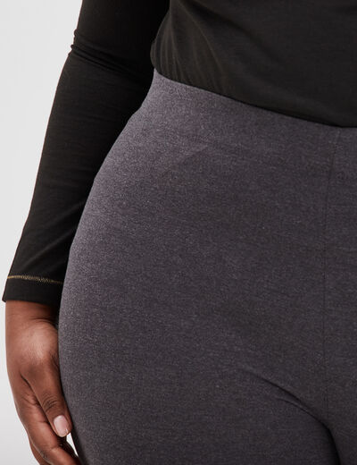 Legging gris foncé femme grande taille