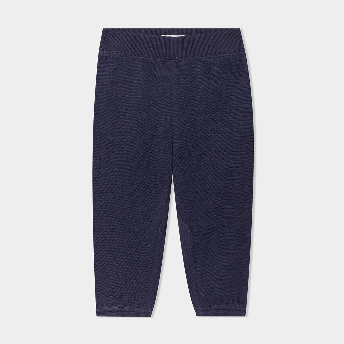 Pantalon jogging taille &eacute;lastiqu&eacute;e coton bleu marine b&eacute;b&eacute; gar&ccedil;on