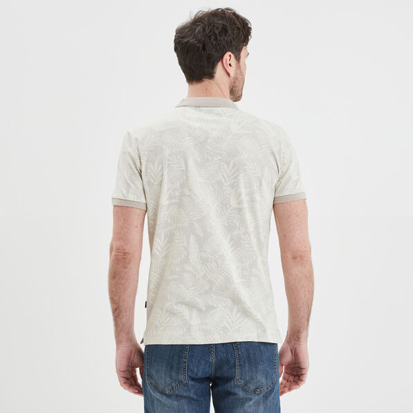 polo droit manches courtes coton creeks beige homme Polo droit manches courtes coton Creeks beige homme