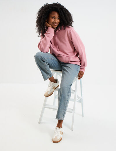 Jeans mom 7/8ème taille haute Creeks denim dirty femme
