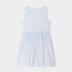Robe patineuse sans manches coton ecru fille