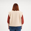 Veste sans manches sable femme grande taille