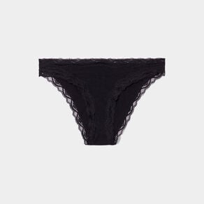 culotte sans couture effet cotele noir femme Culotte sans couture effet côtelé noir femme