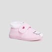 Chaussons bottillons fourrés forme chat rose fille