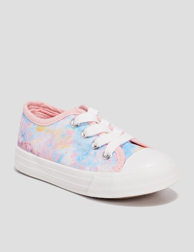 Tennis en toile zippées Creeks multicolore fille