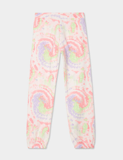 Pantalon de jogging bas élastiqué beige fille