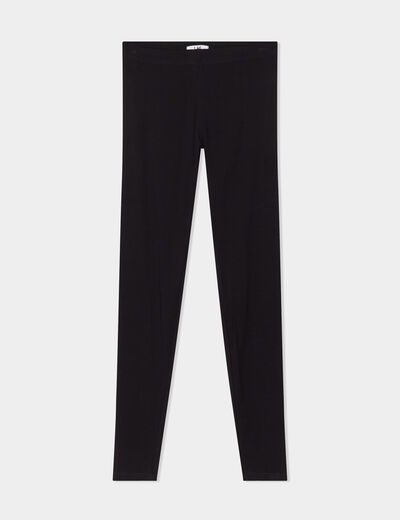 Legging long taille haute noir femme