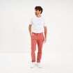 Pantalon chino droit stretch vieux rose homme