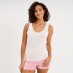 D&eacute;bardeur droit coton blanc femme