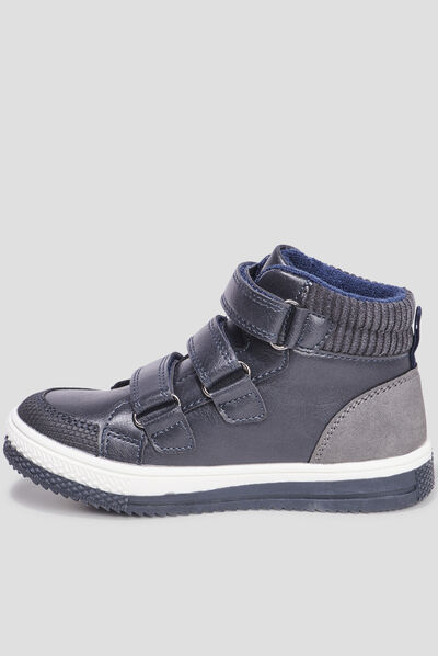 Baskets montantes Creeks Kamil bleu marine garçon