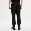 Pantalon jogging droit molleton noir homme