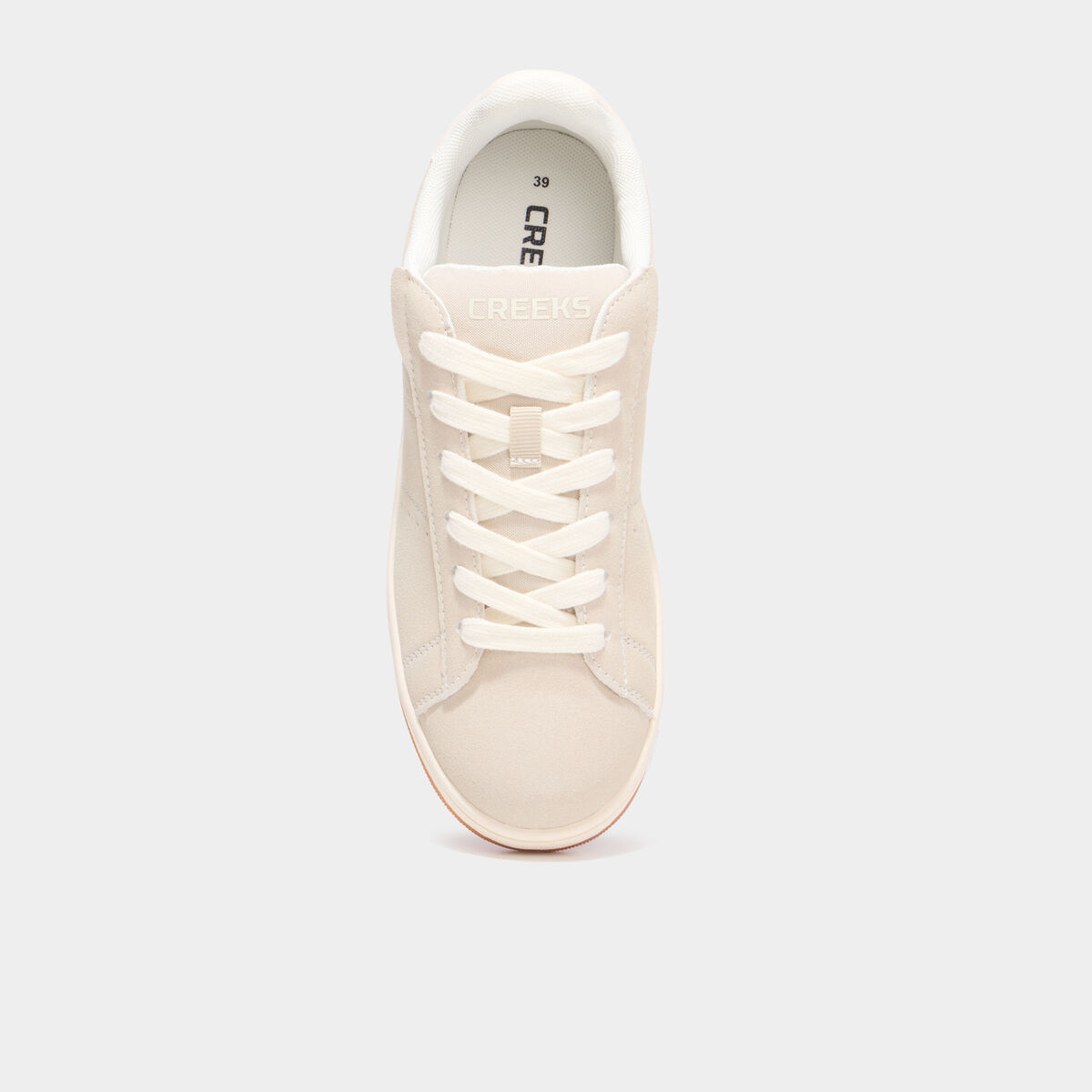 Tennis basses &agrave; lacets sable femme