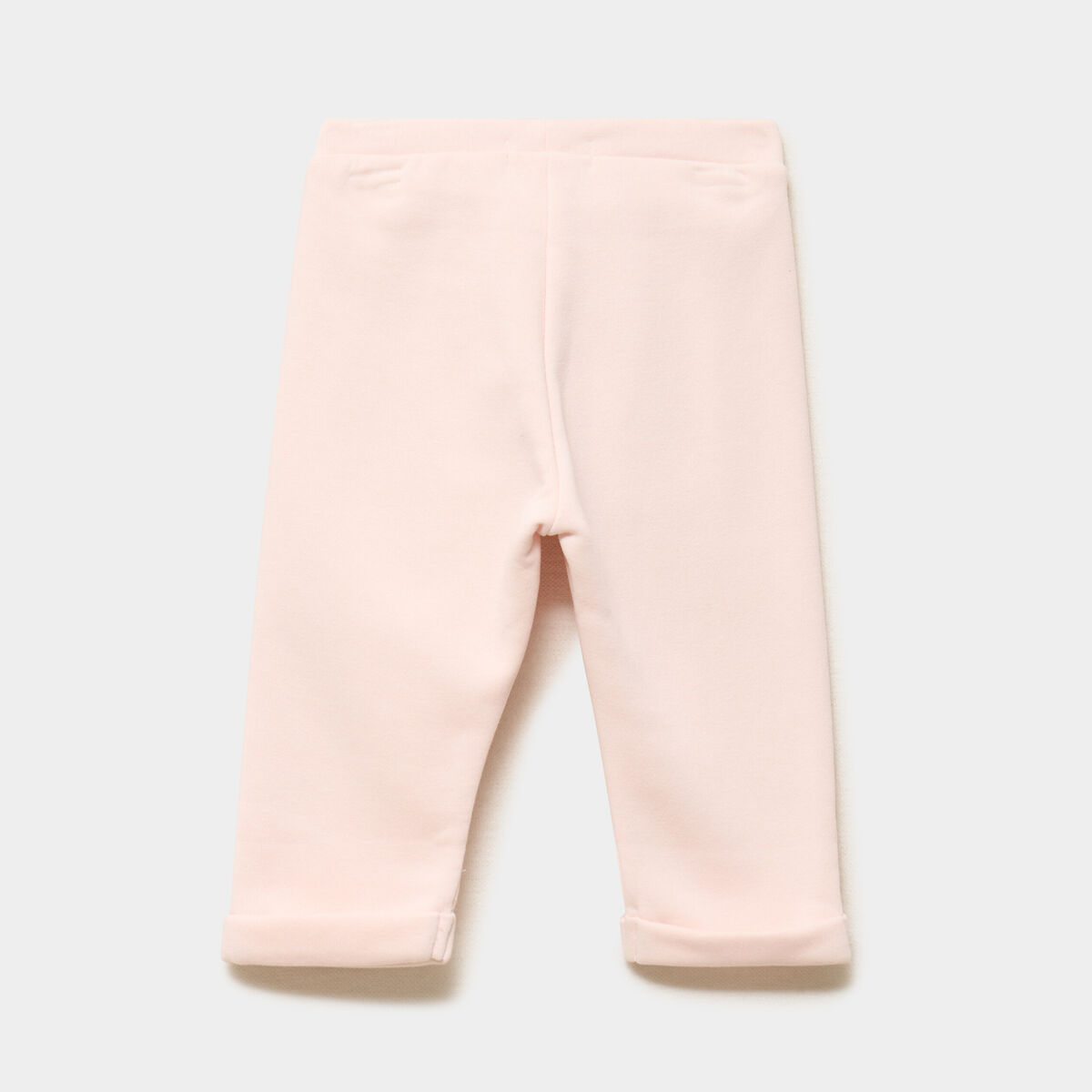 Pantalon de jogging avec pinces rose clair b&eacute;b&eacute; fille