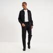 Surchemise zipp&eacute;e manches longues noir homme