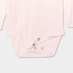Lot de 5 bodies manches longues coton rose clair bébé fille