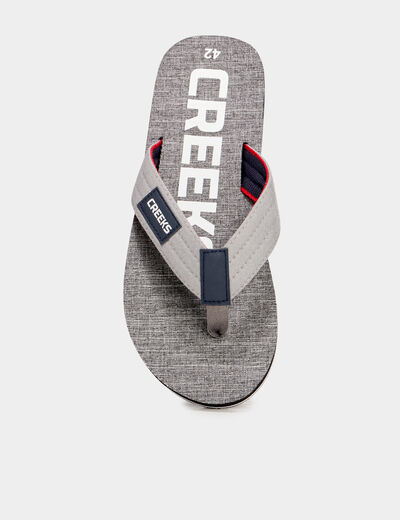 Tongs de plage gris homme