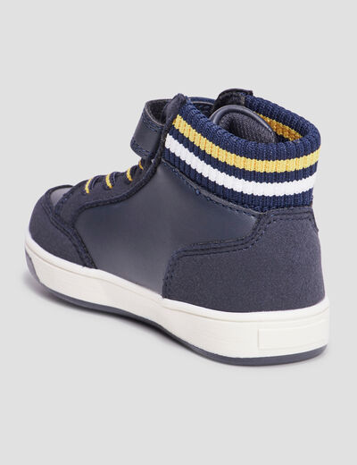 Baskets montantes Creeks Kaby bleu marine garçon