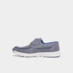 Chaussures bateau à scratchs bleu homme