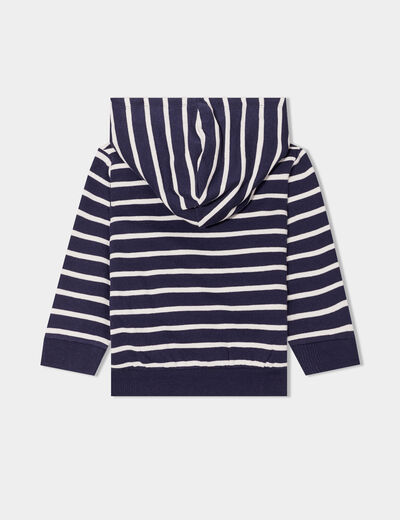 Sweat à capuche hoodie Creeks bleu marine bébé garçon