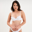 Soutien-gorge push-up microfibre blanc femme
