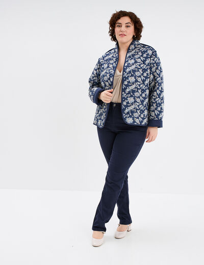 Veste matelassée réversible bleu marine femme grande taille