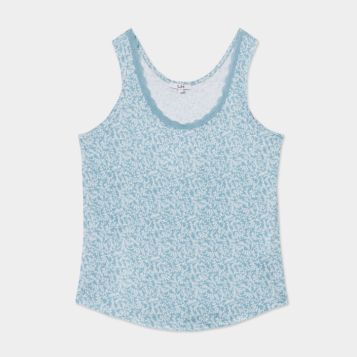 Haut de pyjama débardeur vert femme