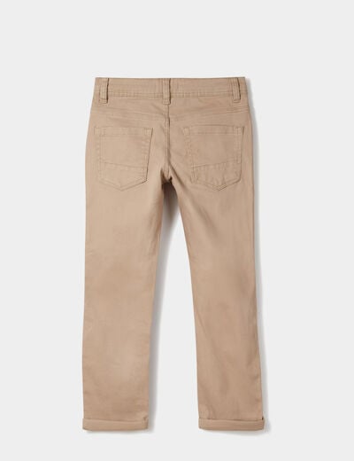 Pantalon regular avec poches sable gar&ccedil;on