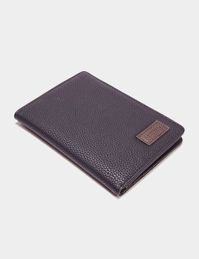 Portefeuille rectangulaire noir homme