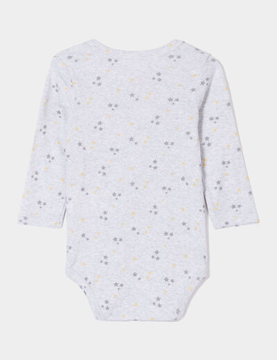 Lot 3 bodies US coton manches longues blanc mixte