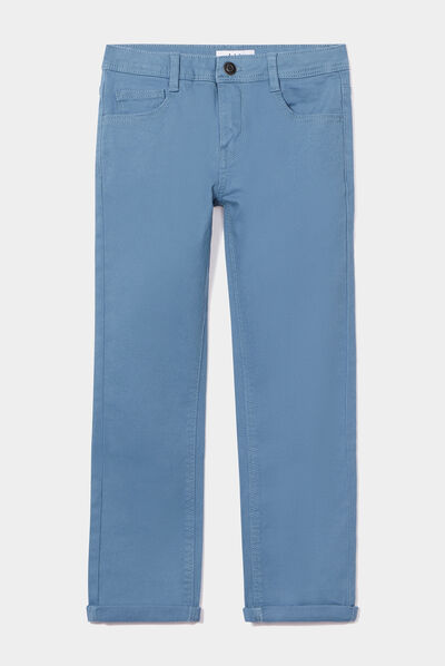 Pantalon regular bleu gris garçon