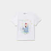 T-shirt coton Reine des neiges blanc fille