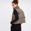 Doudoune sans manches vert kaki femme