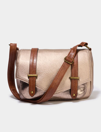 Sac cartable en bandouli&egrave;re multicolore femme