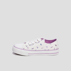 tennis en toile a lacets creeks blanc fille Tennis en toile à lacets Creeks blanc fille