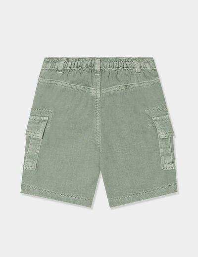 Short cargo coton Creeks vert kaki bébé garçon