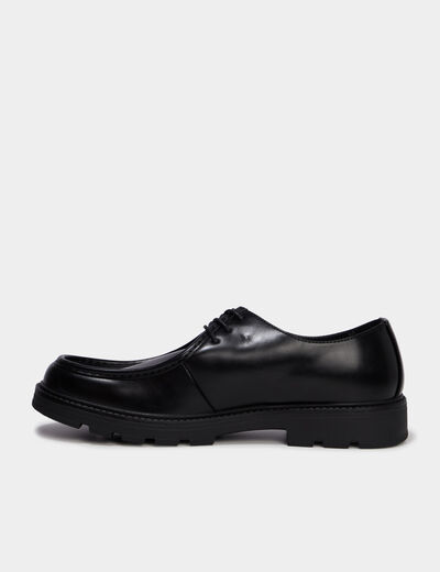 Derbies crant&eacute;es noir homme