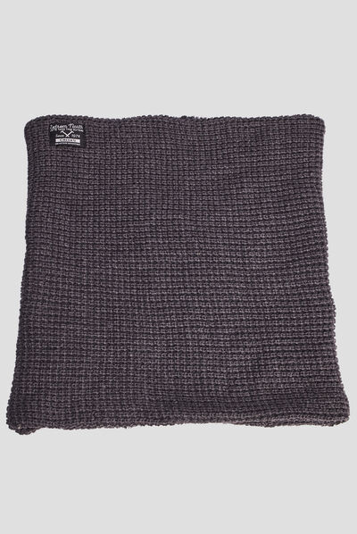 Snood doublé gris foncé homme
