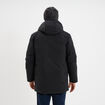 Parka mi-longue &agrave; capuche noir homme